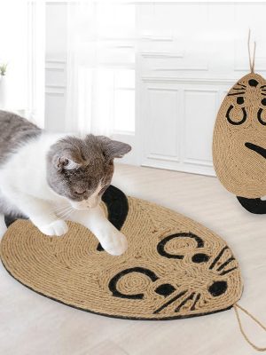 Mouse shaped cat scratcher