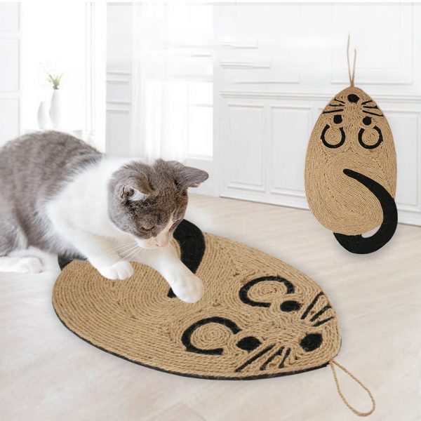 Mouse shaped cat scratcher