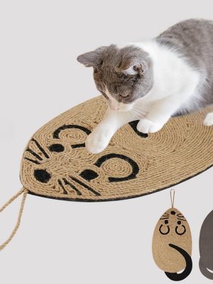 Mouse shaped cat scratcher