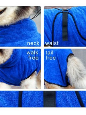 Dog robe towel