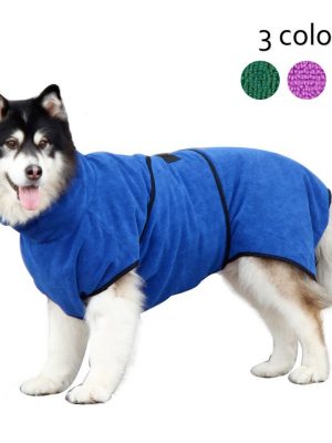 Dog robe towel