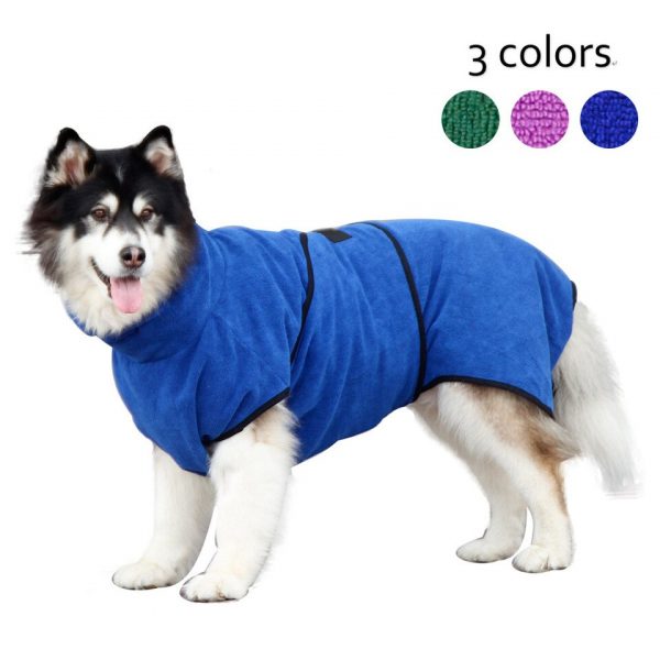 Dog robe towel